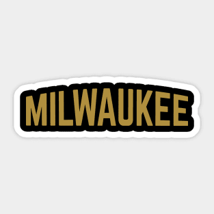 Milwaukee City Typography Sticker